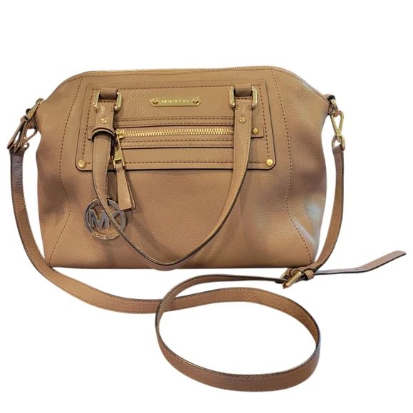 LIKE NEW | Michael Kors | Gilmore Satchel with Crossbody Strap | Putty - Picture 2 of 16